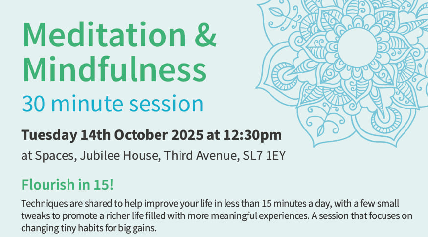 Meditation and Mindfulness Session – 14th Oct ’25